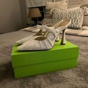 White Sam Edelman Heels